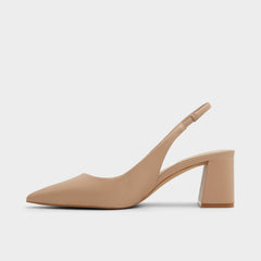 Uliana Beige Women's Block heels - Slingback heel Block heel