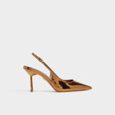 Seralina in Bronze - Slingback heel Stiletto heel