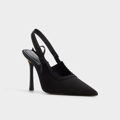Hennie in Other Black - Slingback heel Stiletto heel