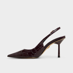 Seralina in Bordo - Slingback heel Stiletto heel