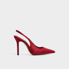 Lovebloom in Xt Dark Red - Slingback heel Stiletto heel