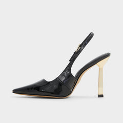 Marysa Black Women's Slingbacks - Slingback heel Stiletto heel