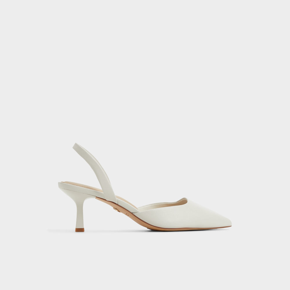 Kitten heel Gavedessi Open White Women's Kitten heels - Slingback heel