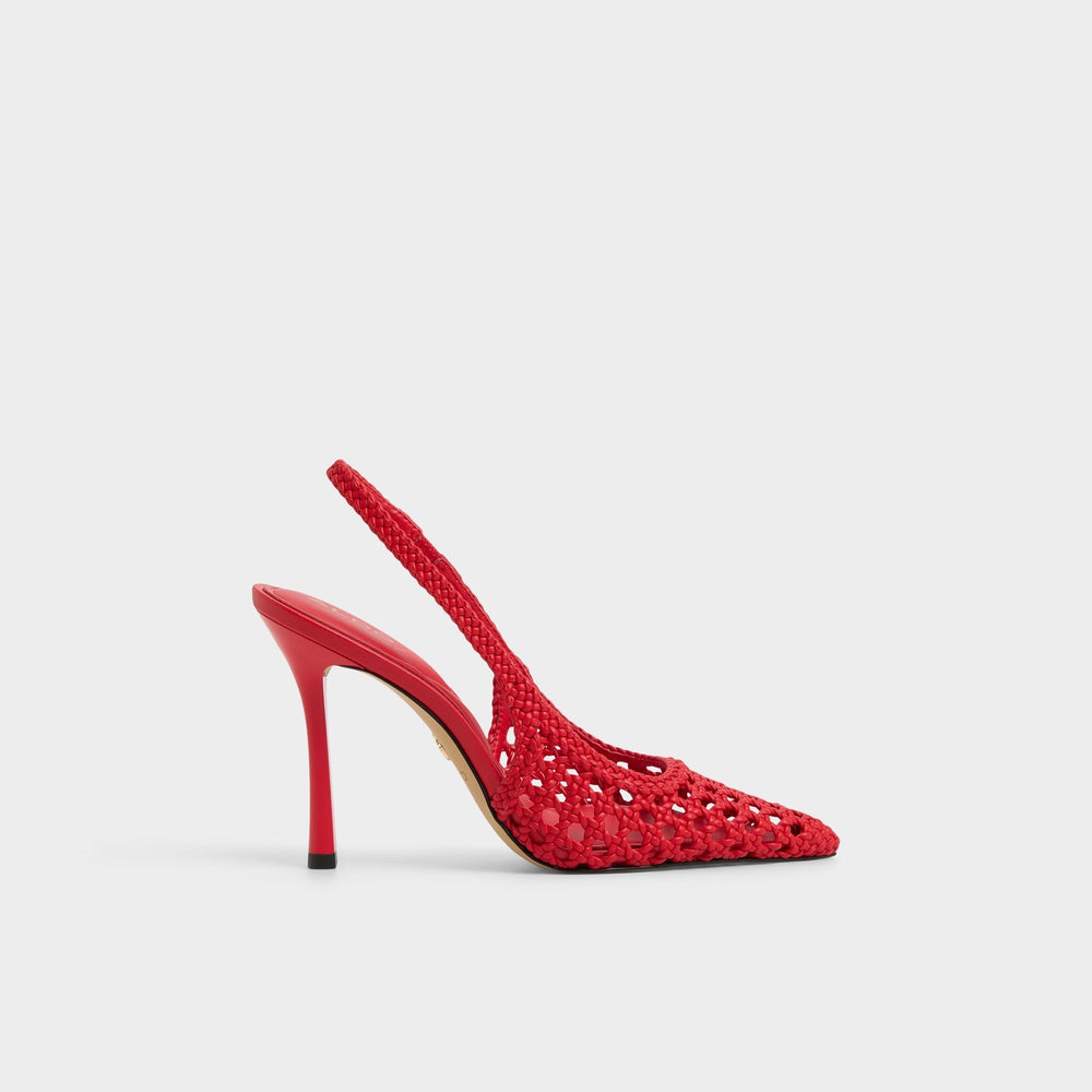 Petras Bright Red Women's Slingbacks - Slingback heel