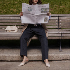 Naiarah in Cream 14118390 - Slingback heel Stiletto heel