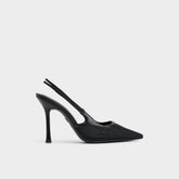 Evania Black Women's Slingbacks - Slingback heel