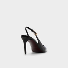 Syliaa in Open Black - Slingback heel