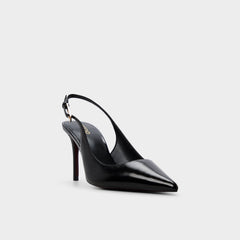 Syliaa in Open Black - Slingback heel