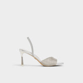 Stiletto heel Andyana Silver Women's Strappy sandals - Slingback heeled sandal