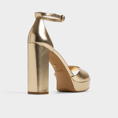 Enaegyn 2.0 in Gold - Strappy heeled sandal Platform