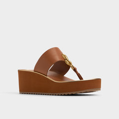 Penelopy Medium Brown Women's Platform sandals - Wedge sandal Wedge heel