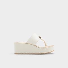 Penelopy White Women's Wedges - Wedge sandal Wedge heel