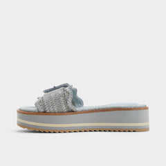 Platform Wavynelly Other Blue Women's Flats - Slide sandal
