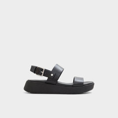 Silyia Black Women's Sandals - Flat sandal