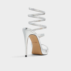 Katswirl in Silver - Strappy sandal Stiletto platform