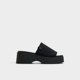 Yassa Black Women's Wedges - Wedge sandal