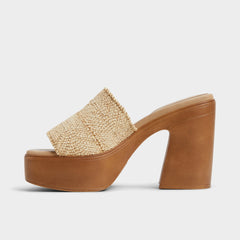 Platform Maysee Natural Women's Platform sandals - Heeled mule
