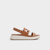 Onuvia Medium Brown Women's Footbed sandals - Footbed sandal Flatform