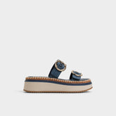 Kaeithien Dark Blue Women's Platform sandals - Slide sandal