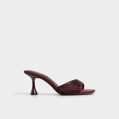 Agatha in Bordo - Heeled mule