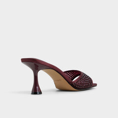 Agatha in Bordo - Heeled mule
