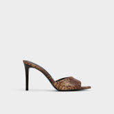 Anniebrilden in Brown Multi 14190598 - Heeled mule Stiletto heel