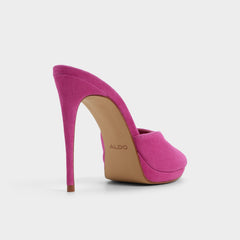 Rivieraa in Dark Pink - Heeled mule Platform