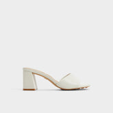 Block heel Tisha White Women's Heeled mules - Heeled mule