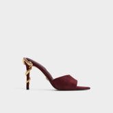 Seashella in Bordo - Heeled mule