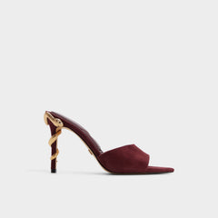 Seashella in Bordo - Heeled mule