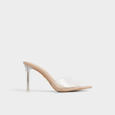 Stiletto heel Anitabrilden Beige Women's Mule slides - Heeled mule