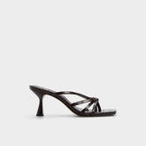 Stiletto heel Lumera in Dark Brown - Heeled mule