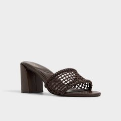 Block heel Beachdate Dark Brown Women's Block heels - Heeled mule