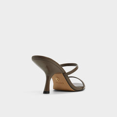 Avelinda in Khaki - Heeled mule