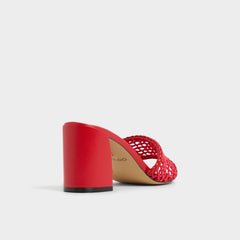 Block heel Beachdate Bright Red Women's Block heels - Heeled mule