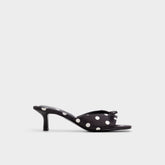 Stiletto heel Belerose in Black White - Heeled mule