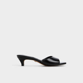 Haeden Black Women's Heeled mules - Heeled mule Kitten heel