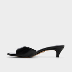 Haeden Black Women's Heeled mules - Heeled mule Kitten heel