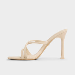 Stiletto heel Velaia Light Beige Women's Heeled mules - Heeled mule