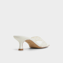Pearlia White Women's Heeled mules - Heeled mule