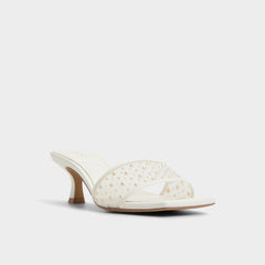 Pearlia White Women's Heeled mules - Heeled mule