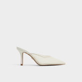 Stiletto heel Gamilia Open White Textile Mesh Women's Mesh - Heeled mule