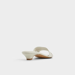 Kitten heel Scarletta White/Bone Women's Mule slides - Heeled mule