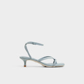 Soffie Other Blue Women's Strappy sandals - Strappy heeled sandal Kitten heel