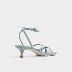 Soffie Other Blue Women's Strappy sandals - Strappy heeled sandal Kitten heel