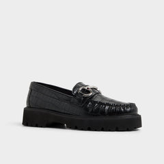 Danrose Black Women's Loafers & Oxfords - Loafer Lug sole