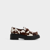 Lug sole Miravelle in Open Brown - Loafer