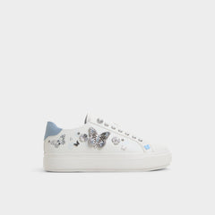 Saxony White/Multi Women's Platform and wedge sneakers - Low top sneaker