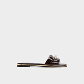 Darlina in Open Brown - Slide sandal