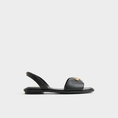 Calelian in Black - Flat sandal